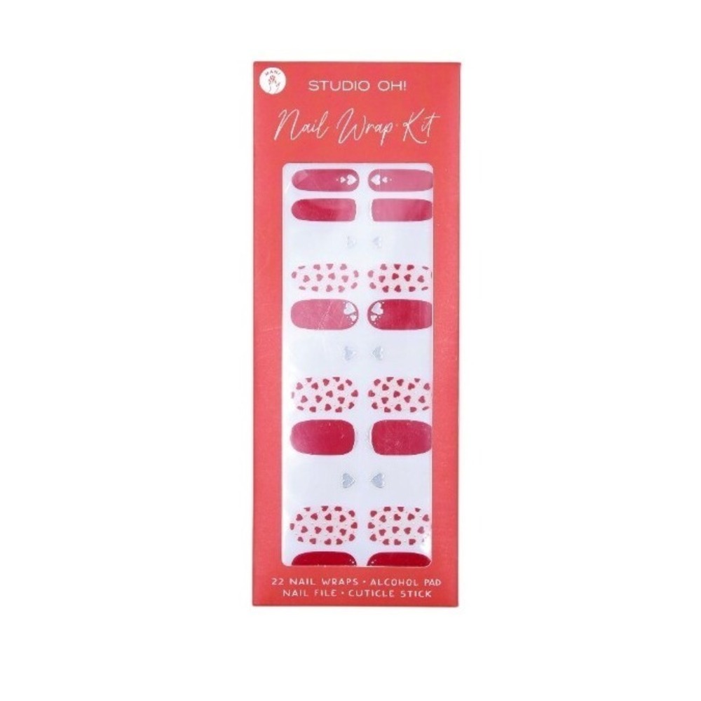 Studio OH! Nail Wrap Kit (Includes an alcohol pad, file, and‎ cuticle stick)
